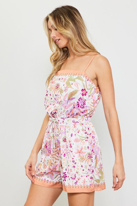 Border Print Romper from Southern Sunday