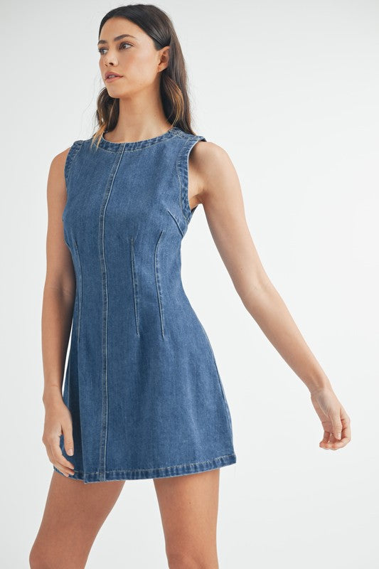 Light Denim Mini Dress from Southern Sunday