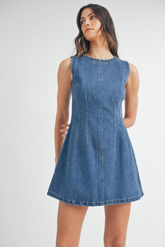 Light Denim Mini Dress from Southern Sunday