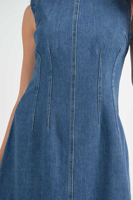 Light Denim Mini Dress from Southern Sunday