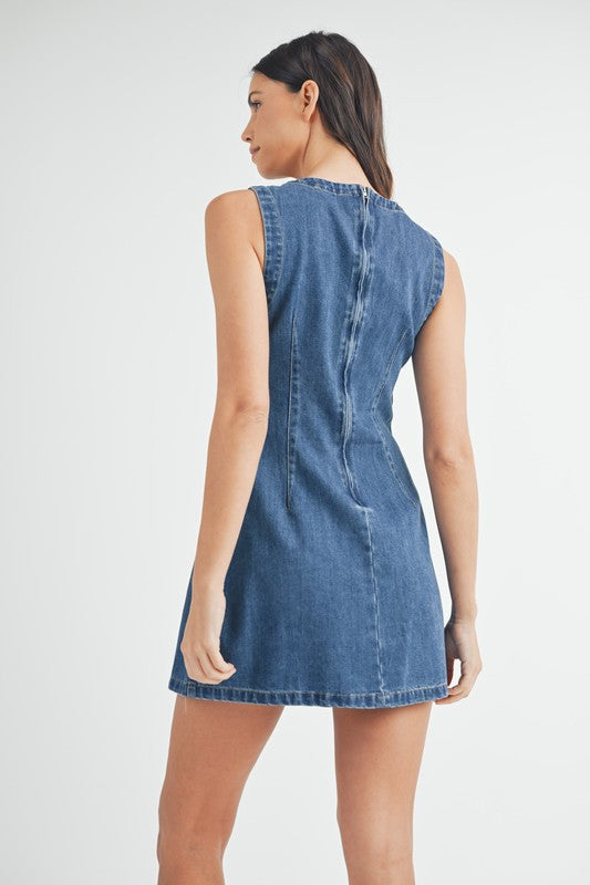 Light Denim Mini Dress from Southern Sunday