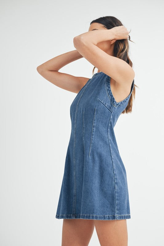 Light Denim Mini Dress from Southern Sunday