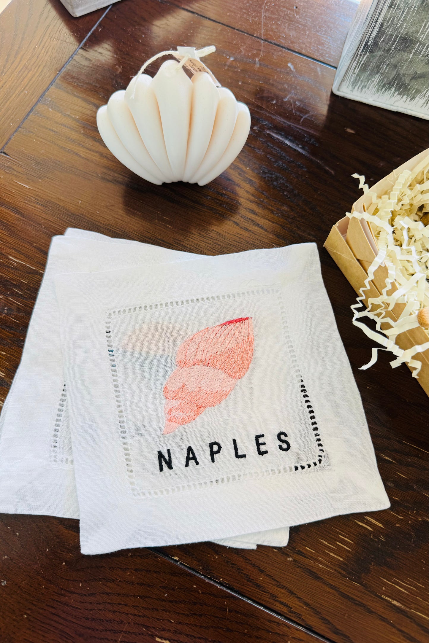 Naples Linen Cocktail Napkin Set