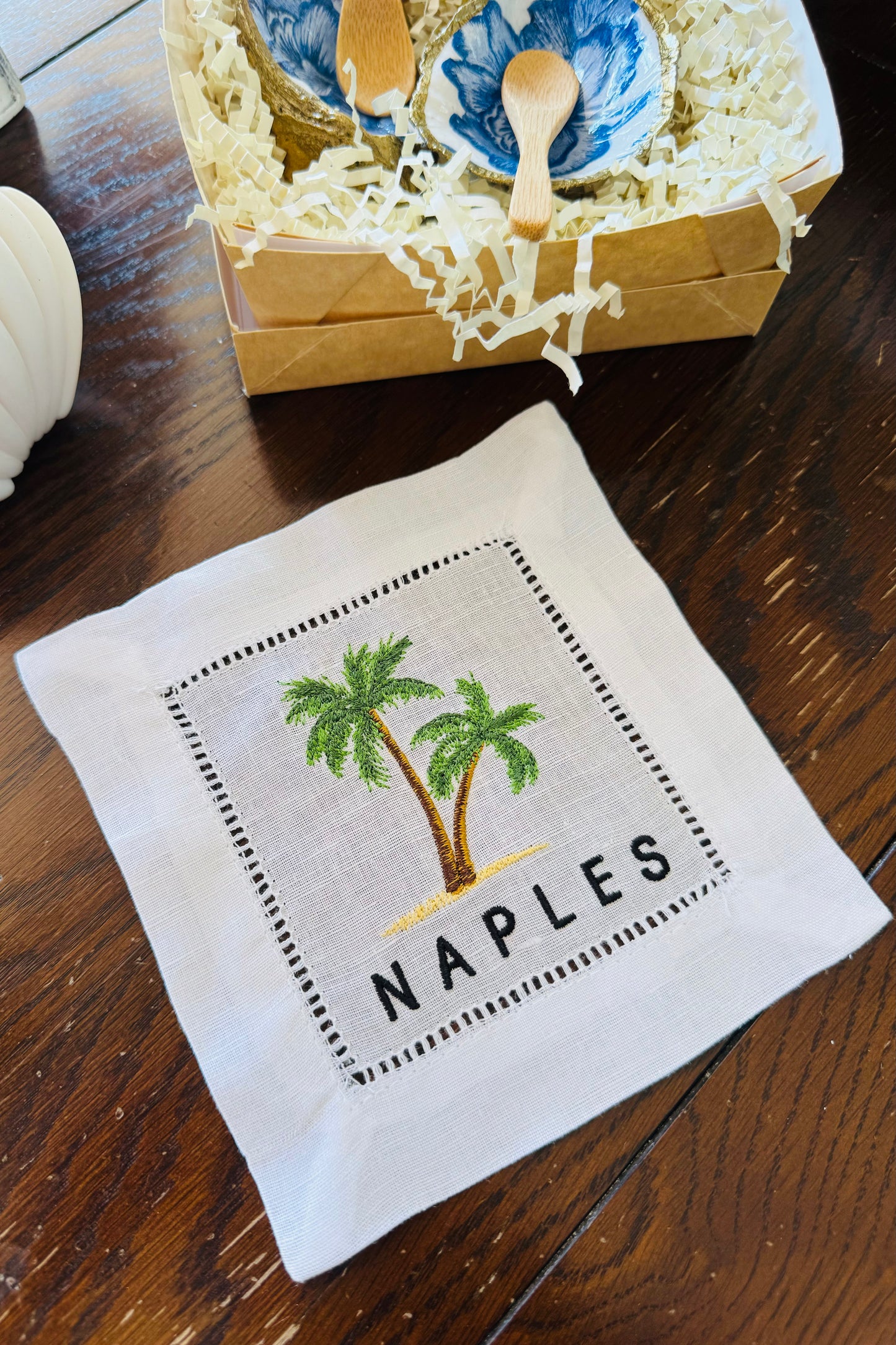 Naples Linen Cocktail Napkin Set