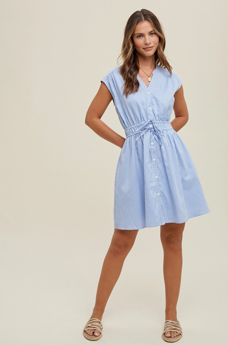 Blue Striped Dress from Southern Sunday