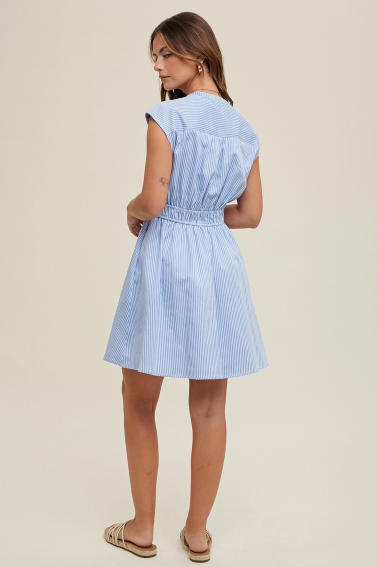 Blue Striped Dress from Southern Sunday