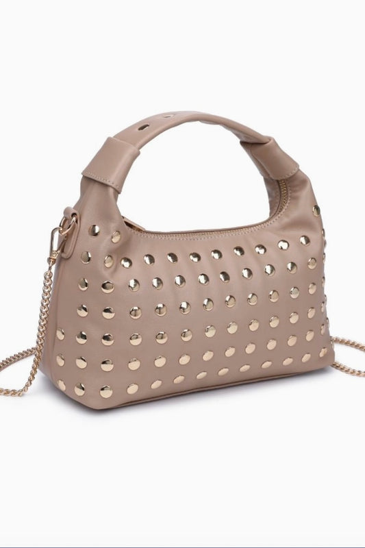 Natural Studded Crossbody Bag from Southern Sunday