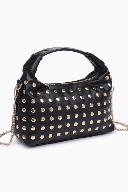 Black Studded Crossbody Bag from Southern Sunday