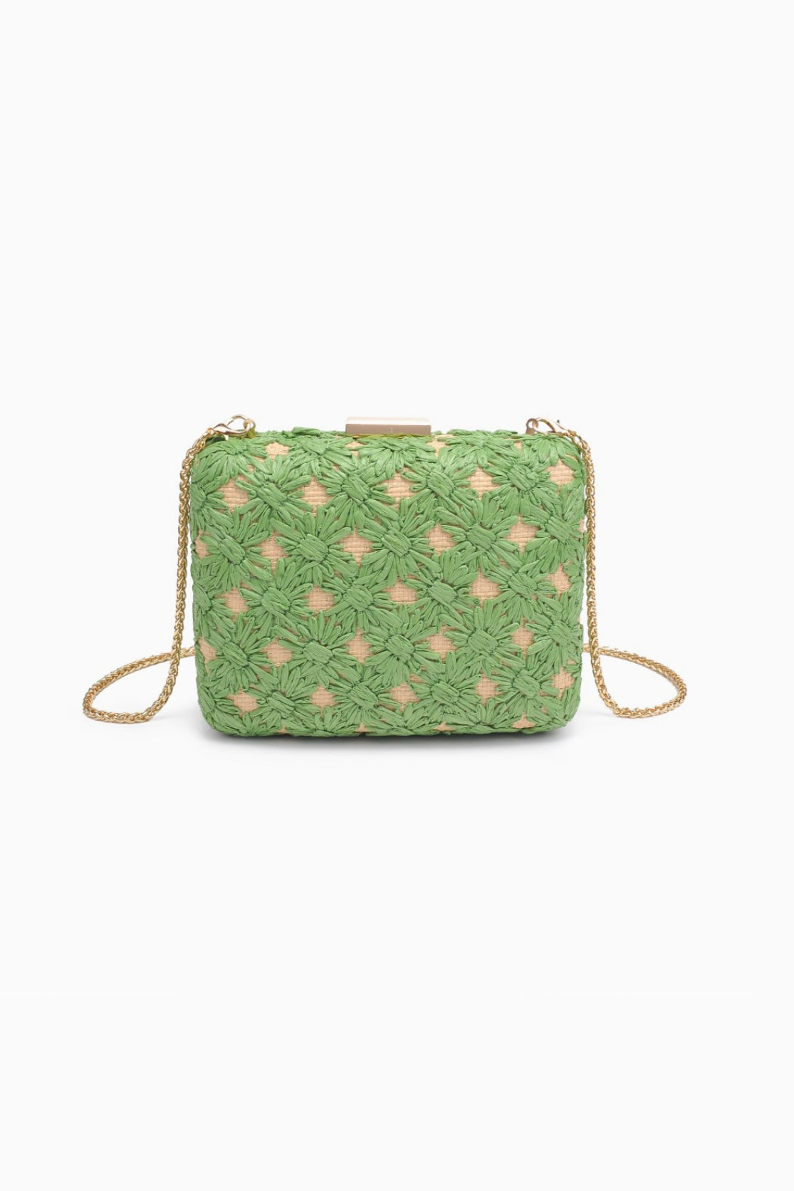 Rafia Floral Clutch from Southern Sunday Boutique