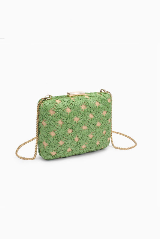 Rafia Floral Clutch from Southern Sunday Boutique