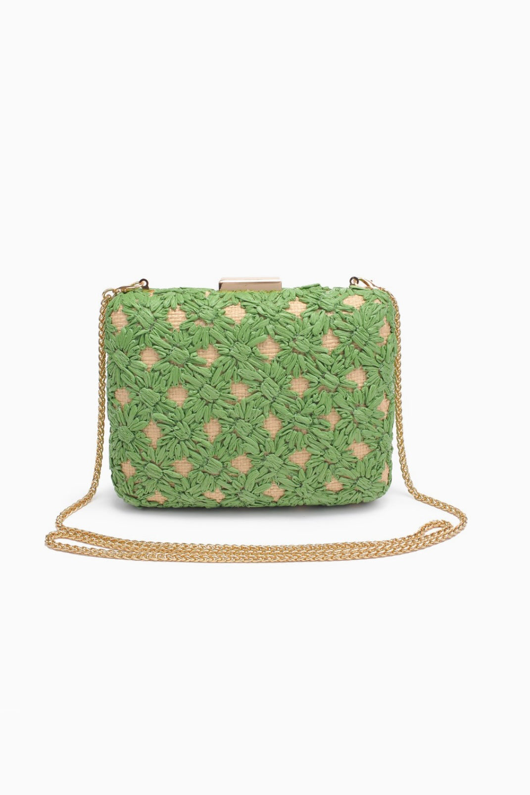 Rafia Floral Clutch from Southern Sunday Boutique